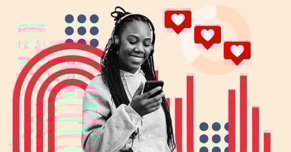 woman reading the hubspot blog tiktok marketing report